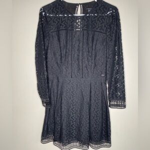 Armani Exchange long sleeve black dress , size 4